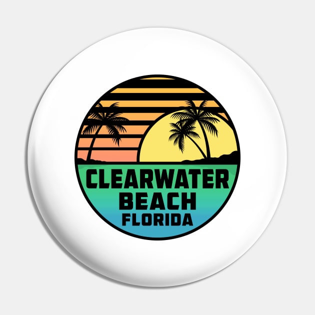 Clearwater Beach Florida Tropical Surfing Scuba Surf Vacation Pin by DD2019