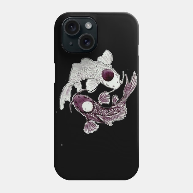 koi fish yin yang Phone Case by WitchyAesthetics