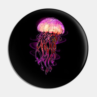 Colorful Jellyfish Pin