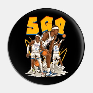 Shai Gilgeous-Alexander SGA Cartoon Pin