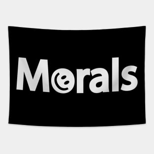 Morals artistic typography design Tapestry