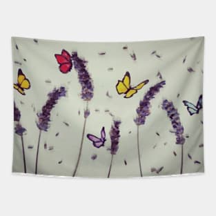 Butterflies in Lavender Tapestry