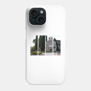 Gorizia, Italy. The castle. It stands between the walls of the ancient village, what medieval sources cite as Upper Land. Friuli Venezia Giulia. Sunny spring afternoon day. Phone Case