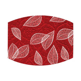 Retro Red Leaves T-Shirt