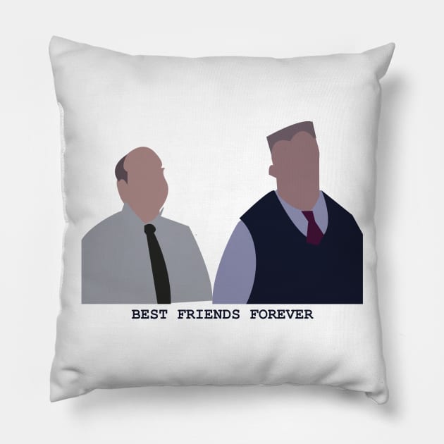 Hitchcock and Scully Pillow by mimimeeep