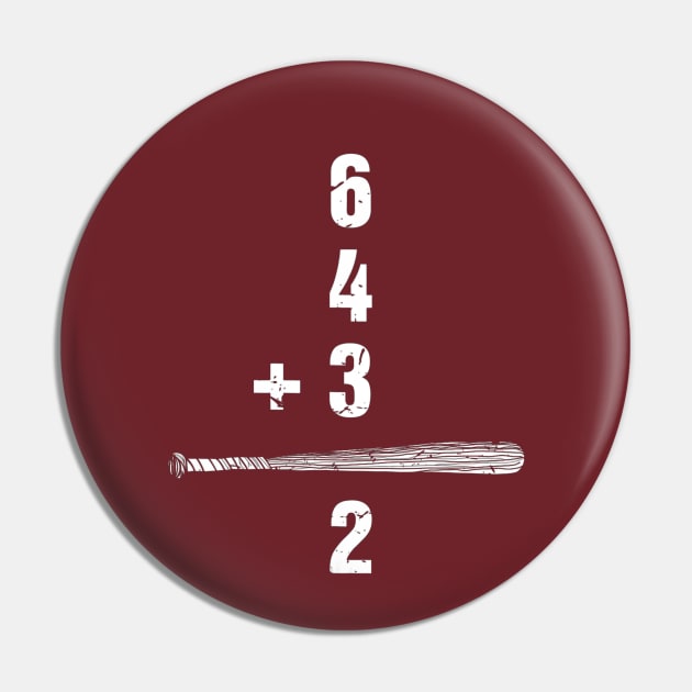 6 4 3 2 Double Play Baseball - Baseball Math Pin by Vigo