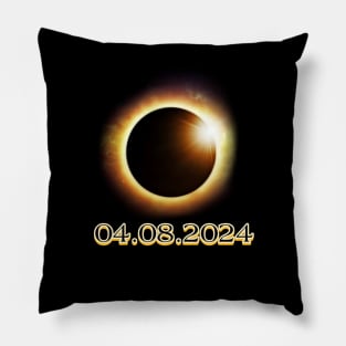 Pennsylvania State Erie PA USA Totality April 8, 2024 Total Solar Eclipse Pillow