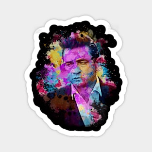 Johnny Cash - Watercolor Illustration Magnet