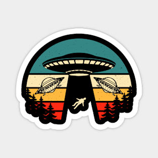 Retro Ufos Abduction Magnet