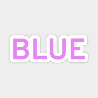 Pink in blue. Magnet