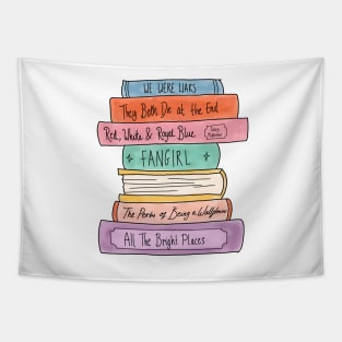 YA book stack Tapestry