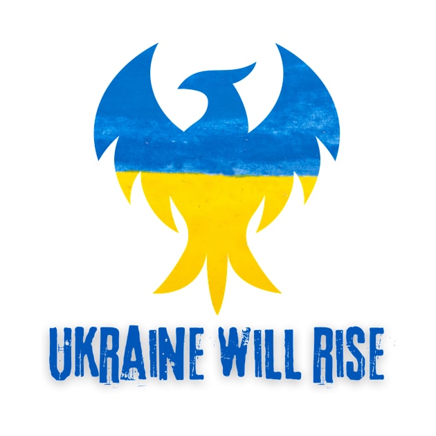 Ukraine Will Rise Phoenix Silhouette by She Gets Creative