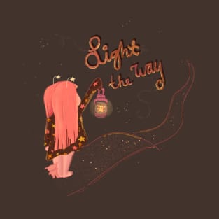 Girl with lantern - Light the way T-Shirt