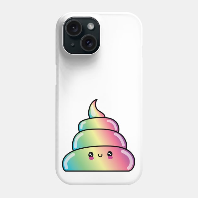 Funny Cute Rainbow Poop Emoji Phone Case by Spicy Memes