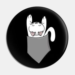 Cute Cat in the Pocket Pin