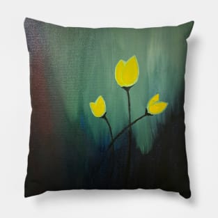 Tulip Yellow Tulip Pillow