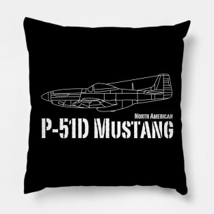 North American P-51D Mustang Pillow