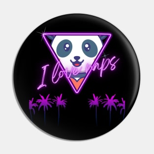 Cute Panda Cyberpunk - I Love Naps - Kawaii Panda #7 Pin