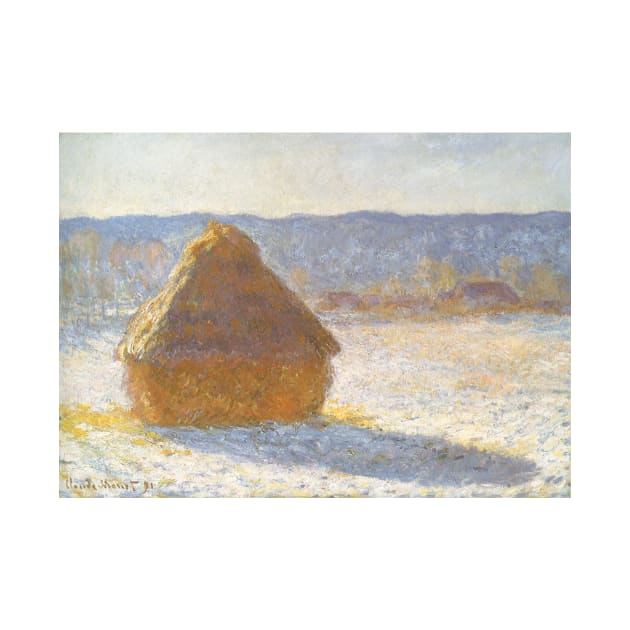Grainstack in the Morning by Claude Monet by MasterpieceCafe