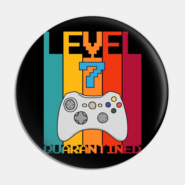 Level 7 Quarantined 7th Video Gamer Quarantine birthday Pin by heidiki.png