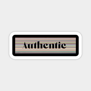 Authentic (Black) Magnet