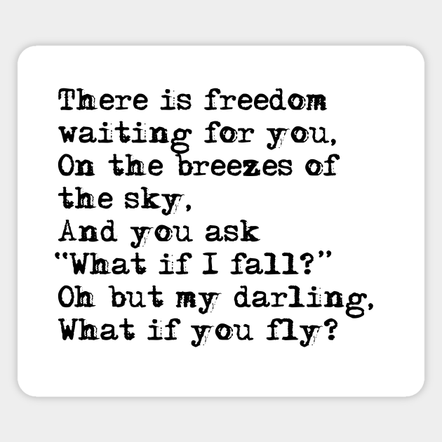 What If You Fly Vintage Typewritten Inspirational Quote Sticker Teepublic What If You Fly Vintage Typewritten Inspirational Quote Sticker Teepublic