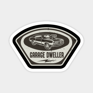 Garage Dweller Auto Mechanic Muscle Car Magnet