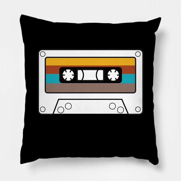 cassette tape Pillow by hatem