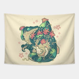 Aquatic buddies Tapestry