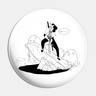 Sword in the stone Pin