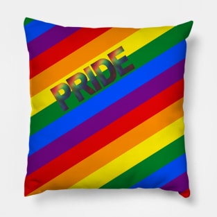 Radiant Gradient Pride (Flag Background) Pillow