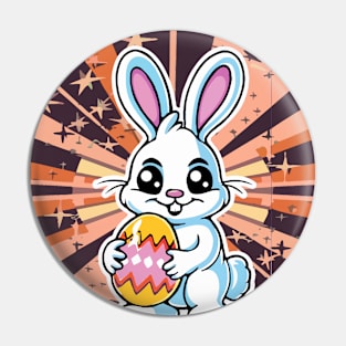 Happy Easter Bunny Pin