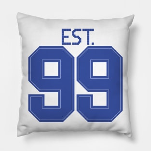 Est. 99 blue Pillow