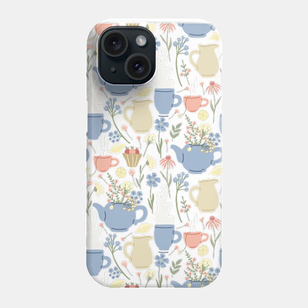 Pastel tea pot Phone Case by Ingenious Creator