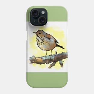 Woodland Thrush Phone Case