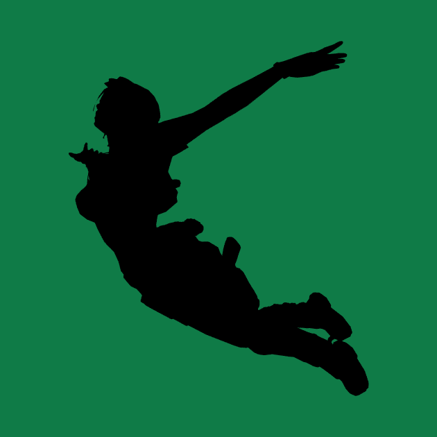 LARA CROFT SILHOUETTE SWAN DIVE (Tomb Raider Legend) by iamjudas