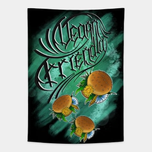 Vegan Burger UFO Tapestry