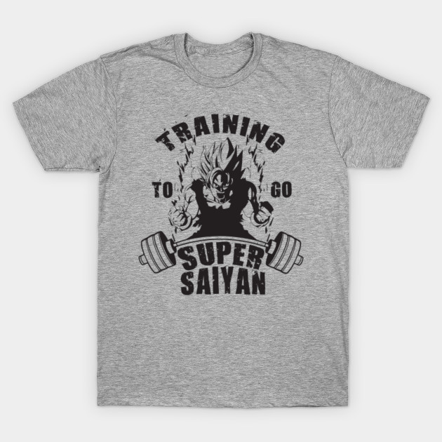 Training To Go Super Saiyan Workout TShirt TeePublic