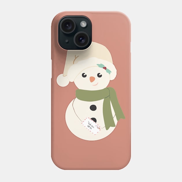 Snowman 5 Phone Case by littlemoondance