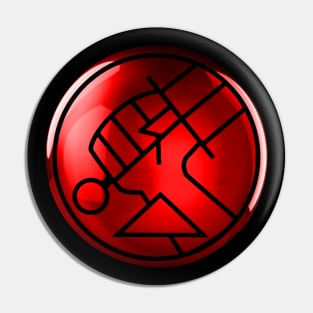 B.P.R.D. - Glass orb HELLBOY Pin