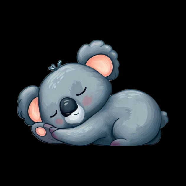 Sleeping baby koala bear by Stupid Coffee Designs