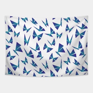 Retro Geometric Butterfly Pattern Tapestry