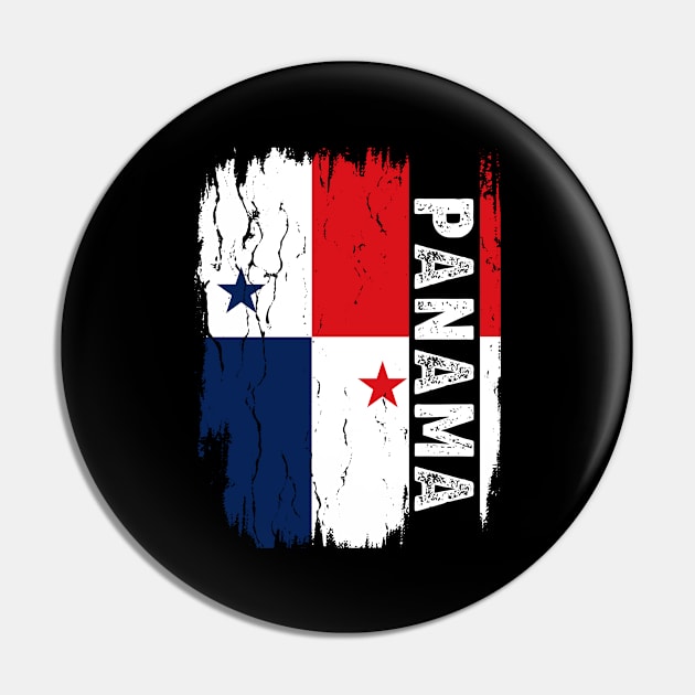 Panama Flag Panamanian Family Sports Vintage Panama Pin by Boneworkshop