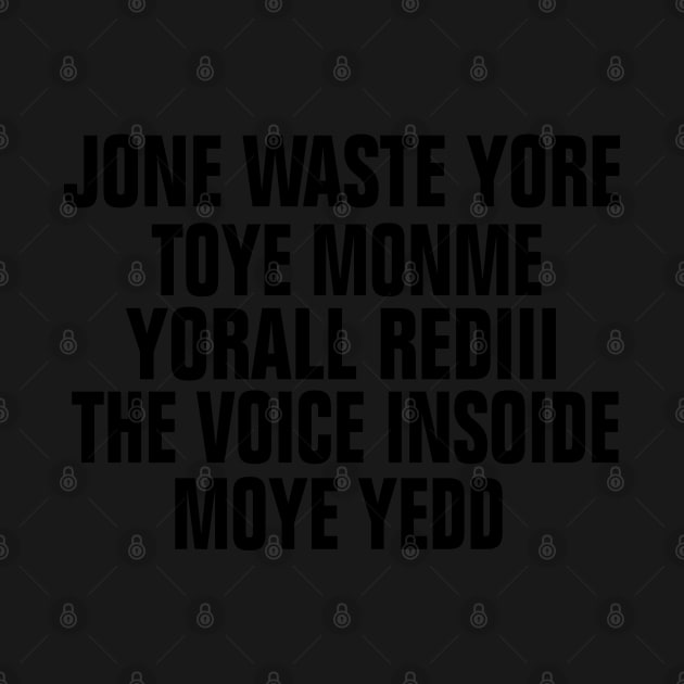 JANE JONE WASTE YORE TOYE MONME YORALL REDIII by EmmaShirt