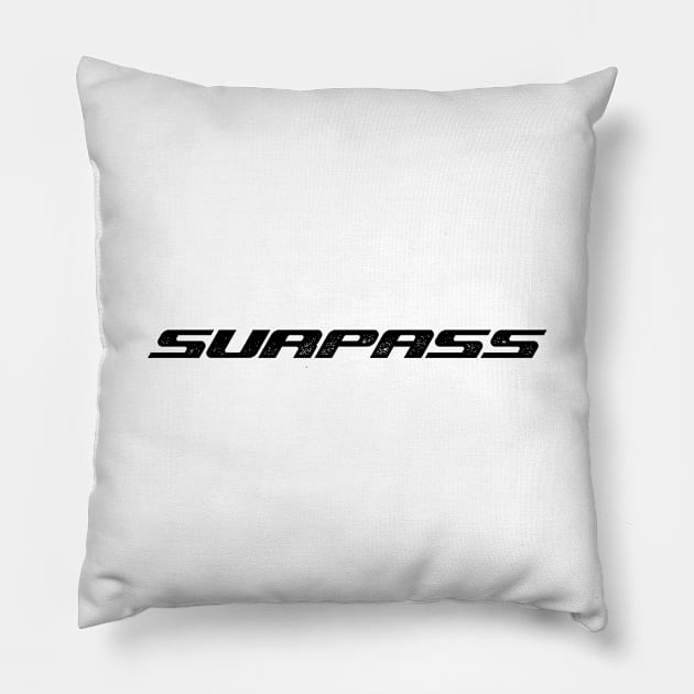 Surpass (Scott) Pillow by nutandboltdesign