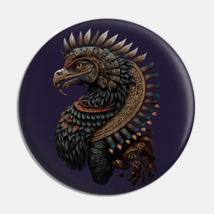 Quetzalcoatl Aztec Feathered Serpent Mayan Inca Toltec Pin