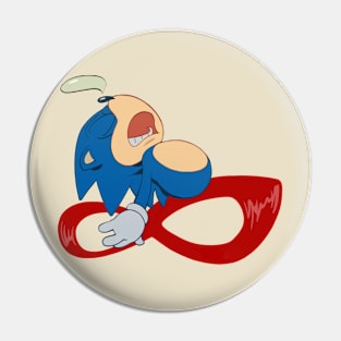 Sonic Fast Asleep Pin