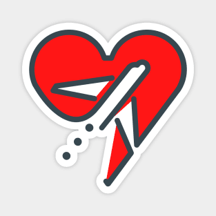 Heart Plane Magnet