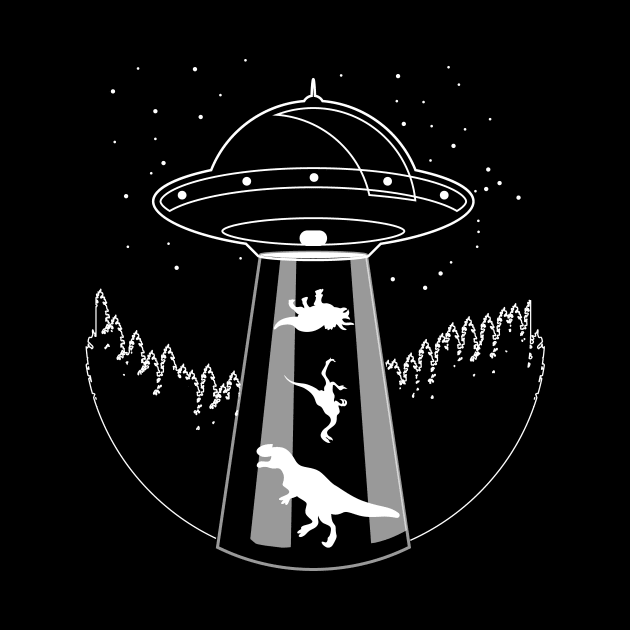 UFO & Dinosaurs | Funny UFO Gift by Journey Mills