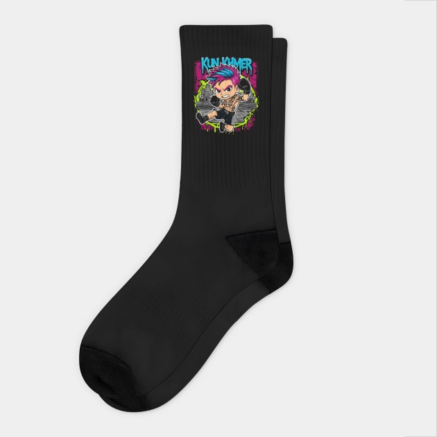 Kun Khmer Warrior Socks by Mara Bun